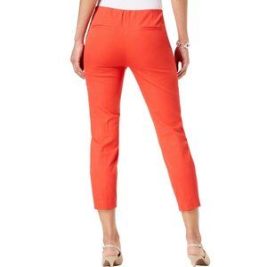 Alfani Core Fashion Comfort-Waist Ankle Pants Cherry Bliss Sz 14 NWT